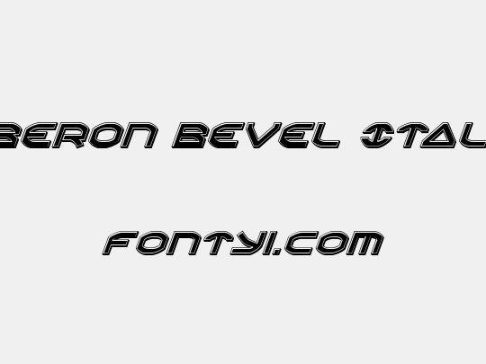 Oberon Bevel Italic
