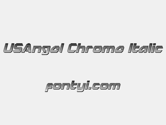 USAngel Chrome Italic