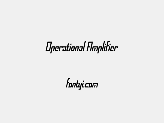 Operational Amplifier
