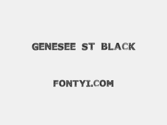 Genesee St Black