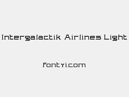 Intergalactik Airlines Light