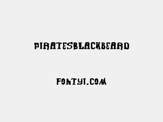 PiratesBlackbeard