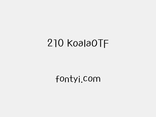 210 KoalaOTF