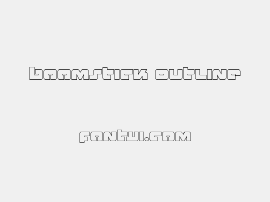 Boomstick Outline