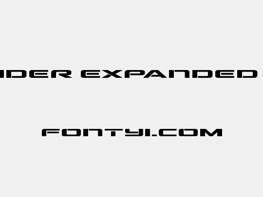 Outrider Expanded Bold