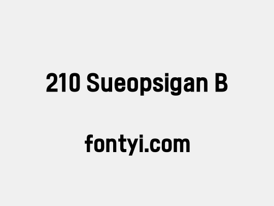 210 Sueopsigan B