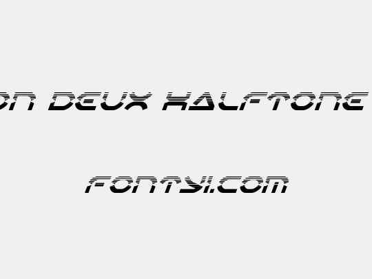 Oberon Deux Halftone Italic