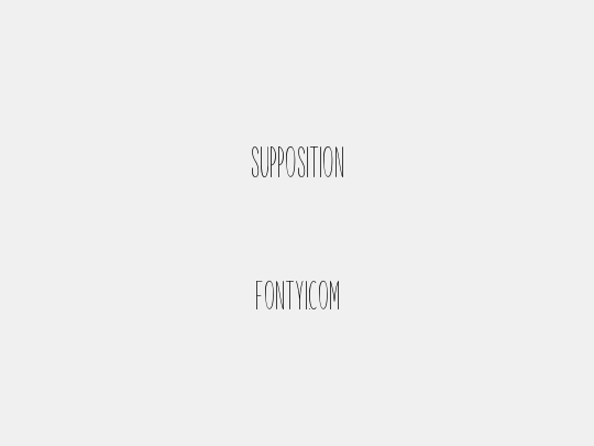 Supposition