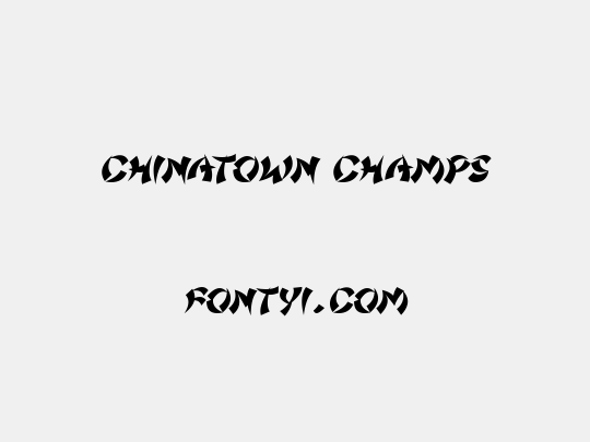 Chinatown Champs