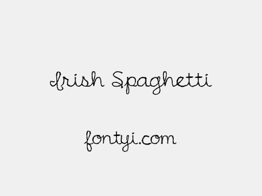 Irish Spaghetti