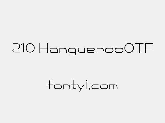 210 HanguerooOTF