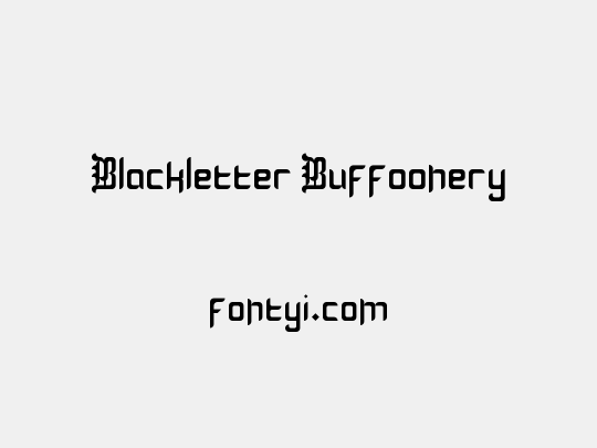 Blackletter Buffoonery
