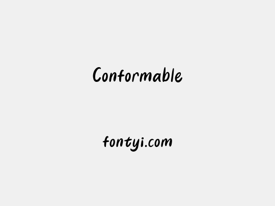 Conformable
