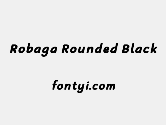 Robaga Rounded Black