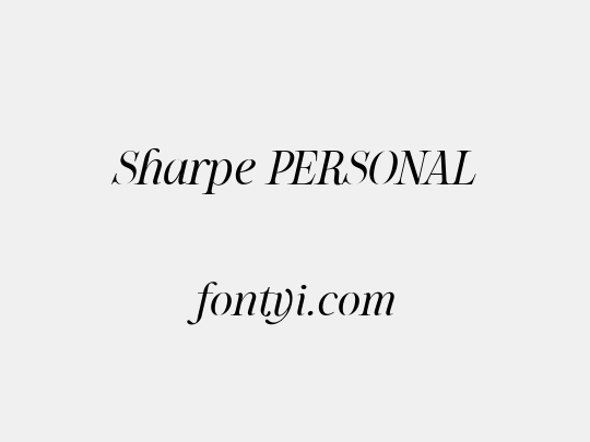 Sharpe PERSONAL