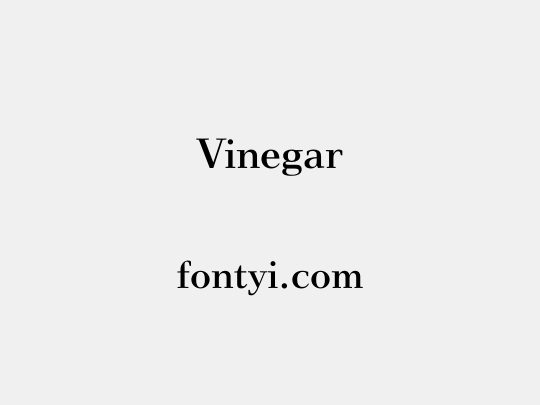 Vinegar