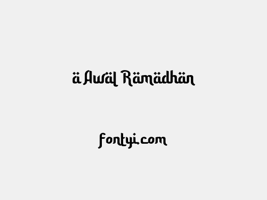 a Awal Ramadhan