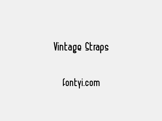 Vintage Straps