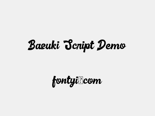 Basuki Script Demo