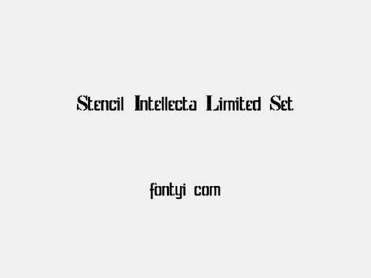 Stencil Intellecta Limited Set