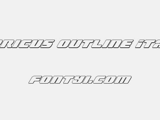Capricus Outline Italic