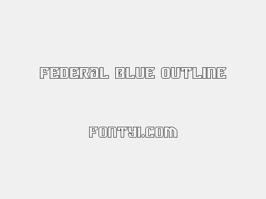 Federal Blue Outline