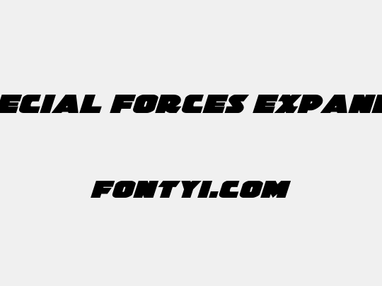 Jedi Special Forces Expanded Italic