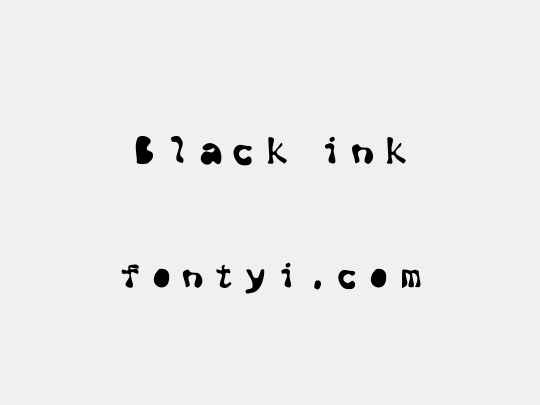 Black ink