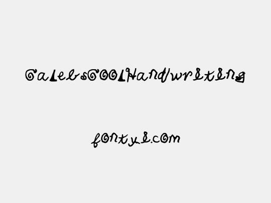 CalebsCoolHandwriting