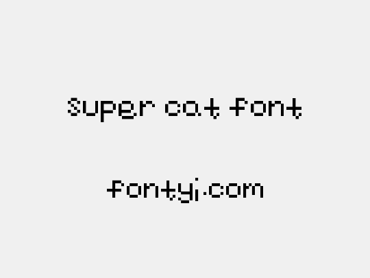 super cat font