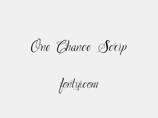 One Chance Scrip
