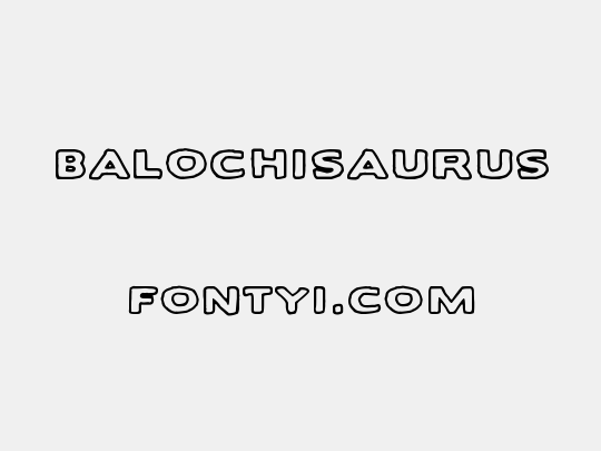 Balochisaurus