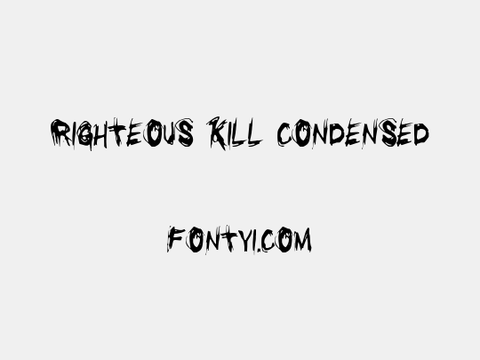 Righteous Kill Condensed