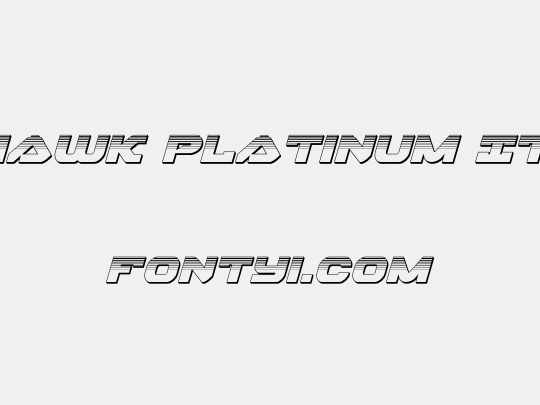 Skyhawk Platinum Italic