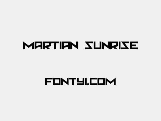 Martian Sunrise