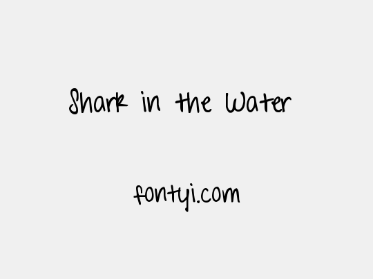 Shark in the Water 