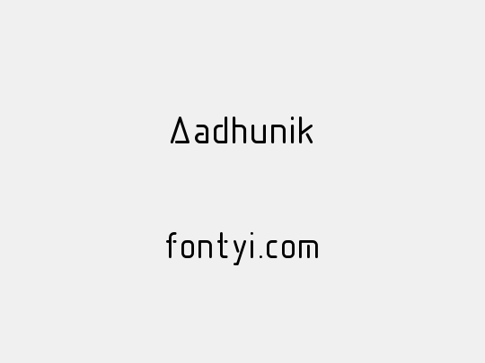 Aadhunik