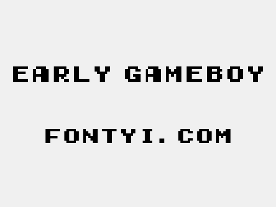 Early GameBoy