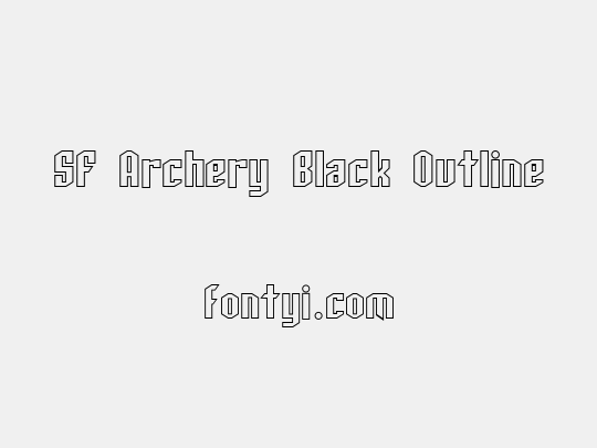 SF Archery Black Outline