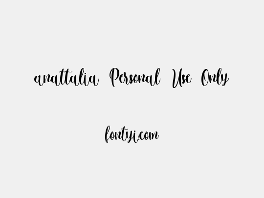 anattalia Personal Use Only
