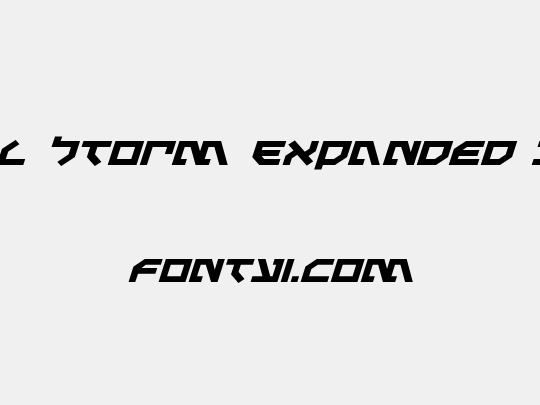 Metal Storm Expanded Italic