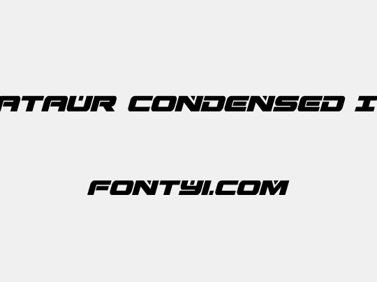 Predataur Condensed Italic