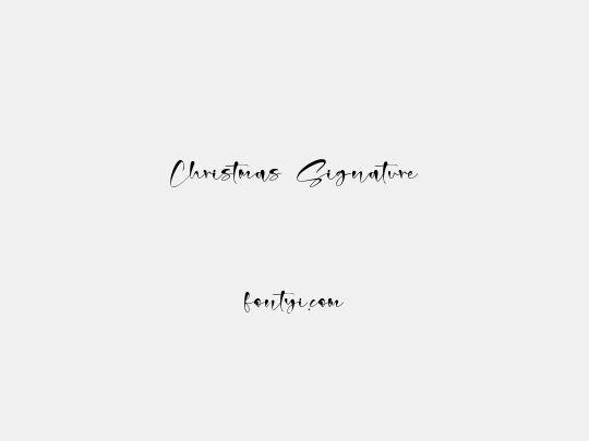 Christmas Signature
