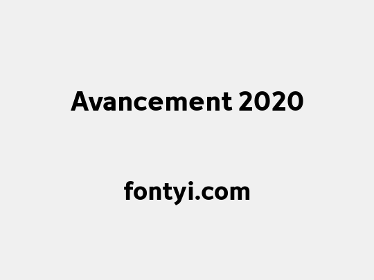 Avancement 2020