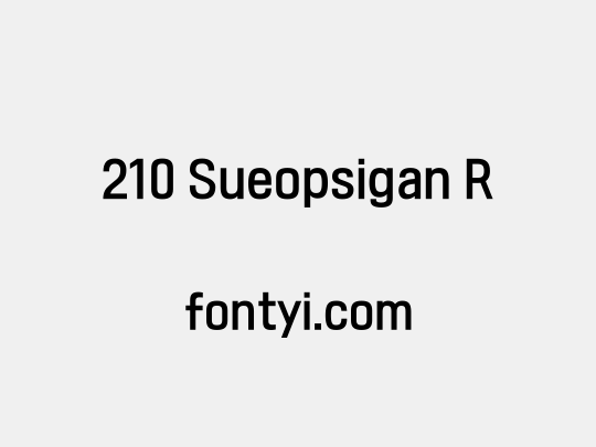 210 Sueopsigan R