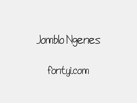 Jomblo Ngenes