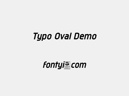 Typo Oval Demo