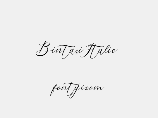Bintari Italic
