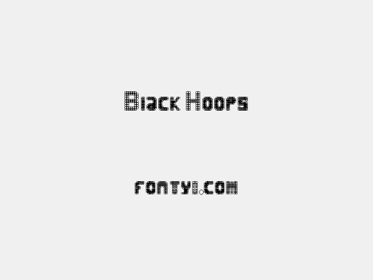 Black Hoops