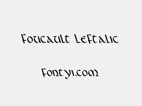 Foucault Leftalic